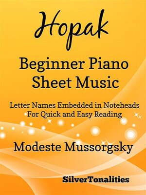 cover image of Hopak Beginner Piano Sheet Music